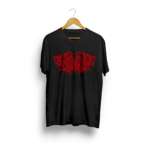 Seven Island Metal Red T-Shirt on hanger