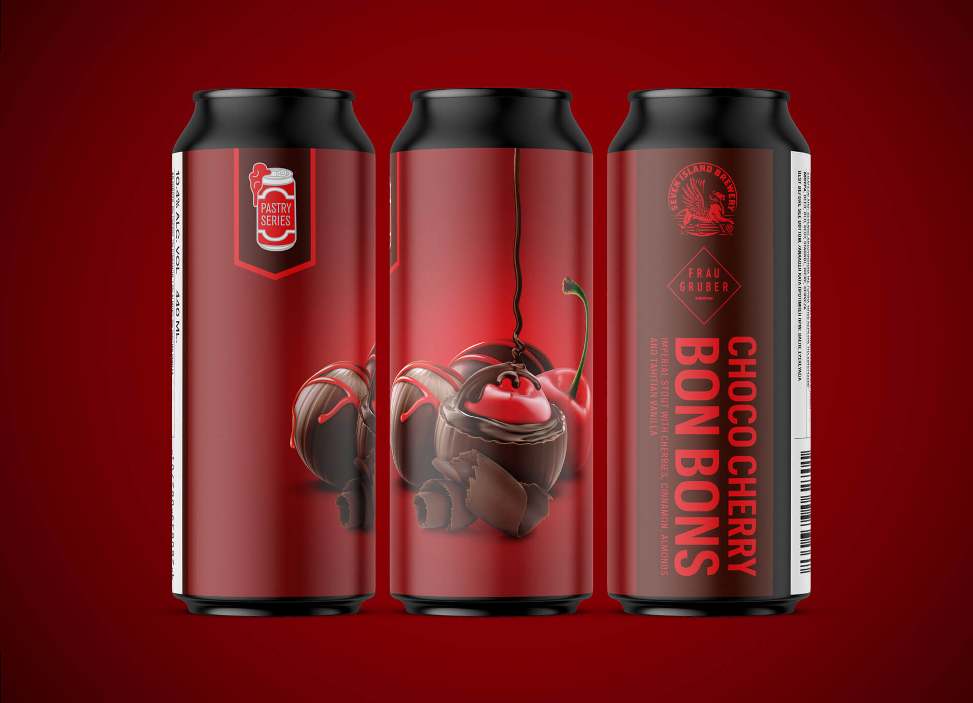 Seven Islands Brewery Choco Cherry Bon Bons Imperial Stout with cherries