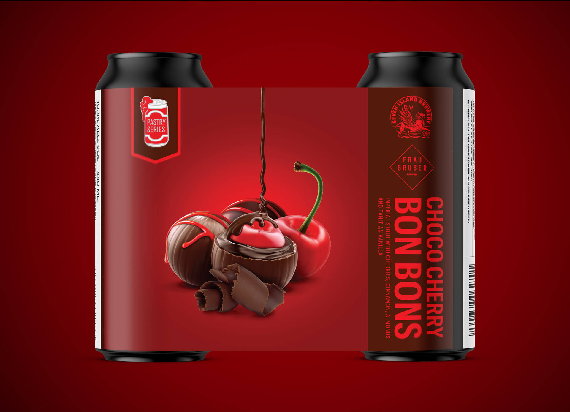 Seven Islands Brewery Choco Cherry Bon Bons Imperial Stout with cherries