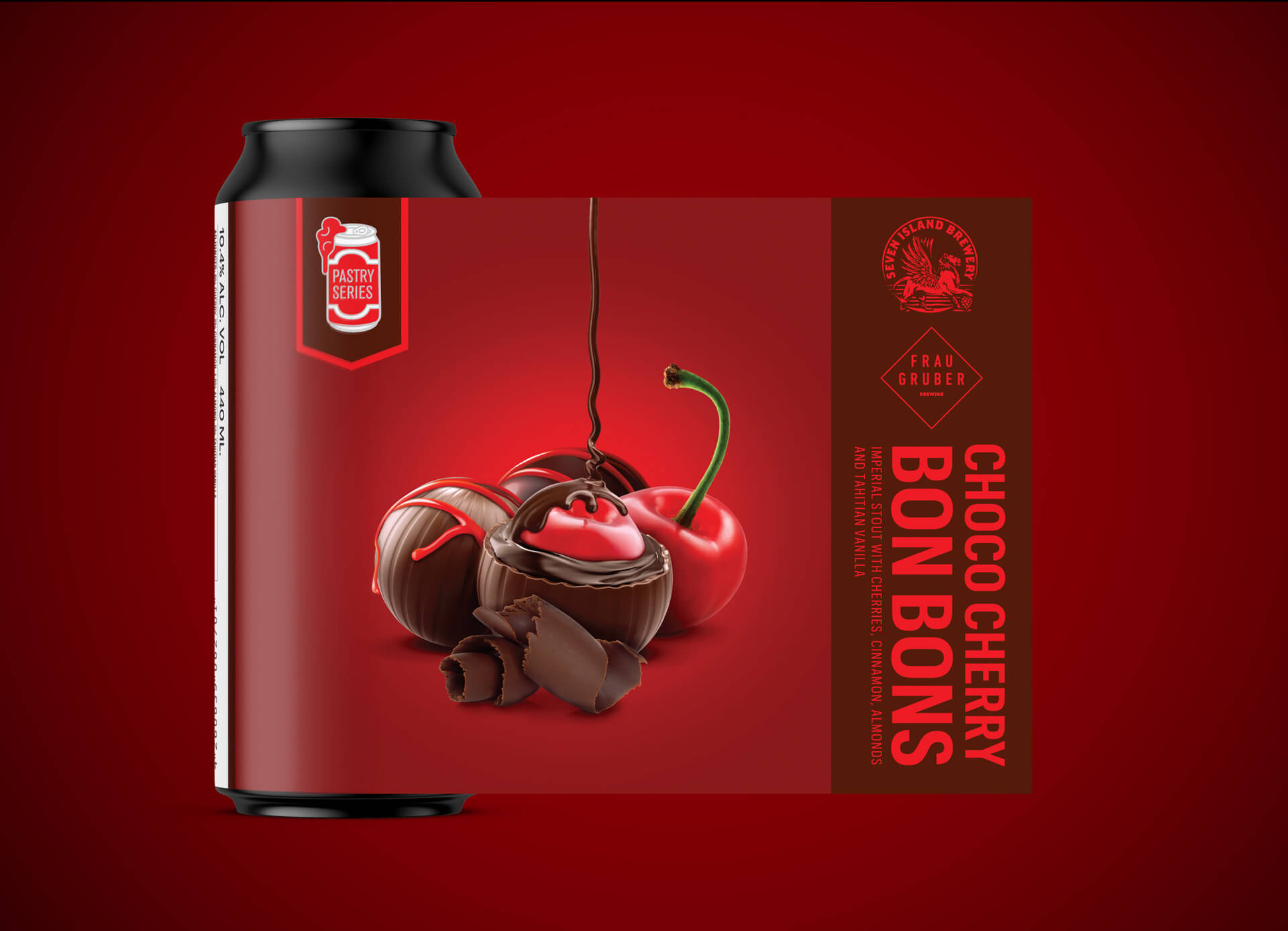 Seven Islands Brewery Choco Cherry Bon Bons Imperial Stout with cherries