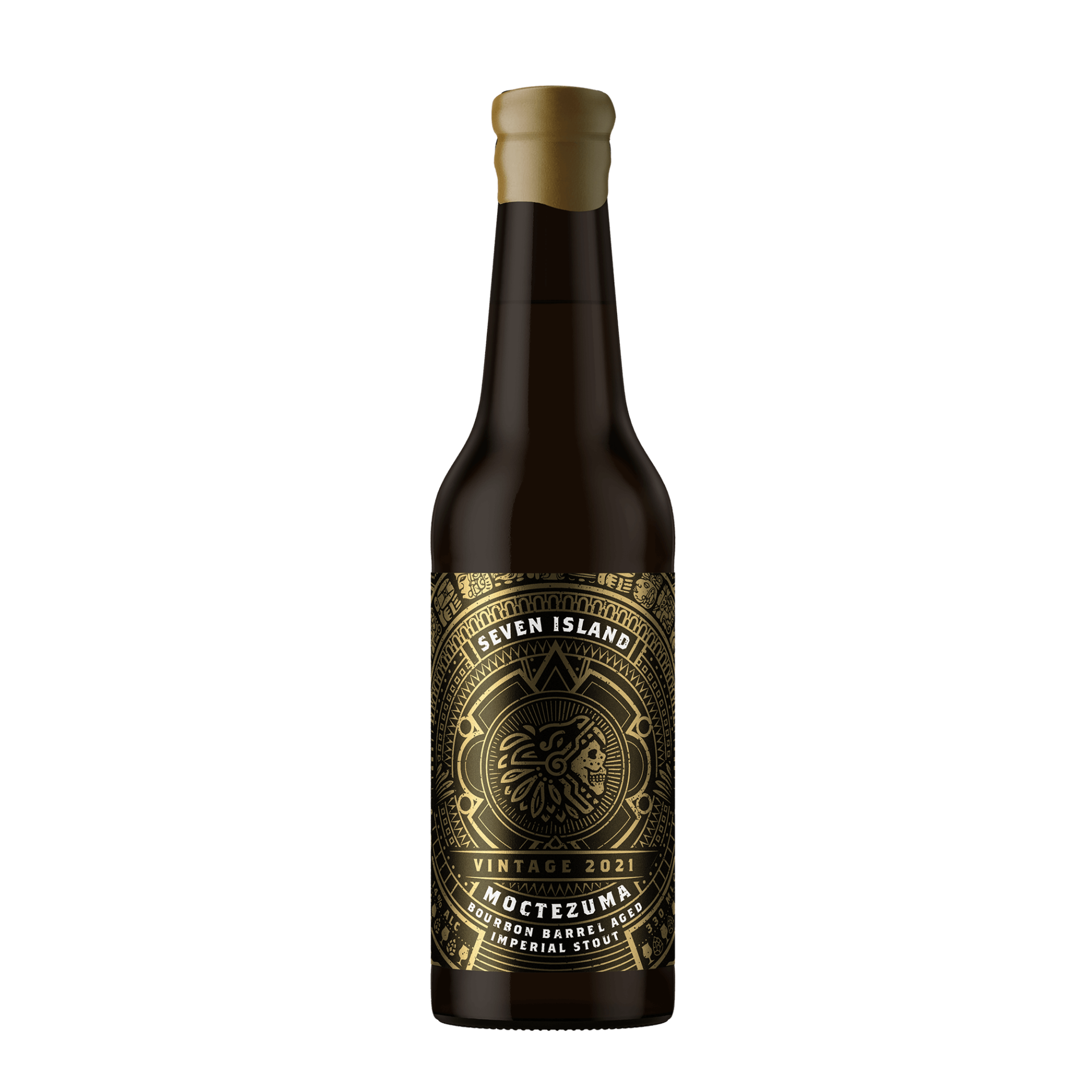 Seven Island Brewery Moctezuma, Bourbon Barrel Aged Imperial Stoud