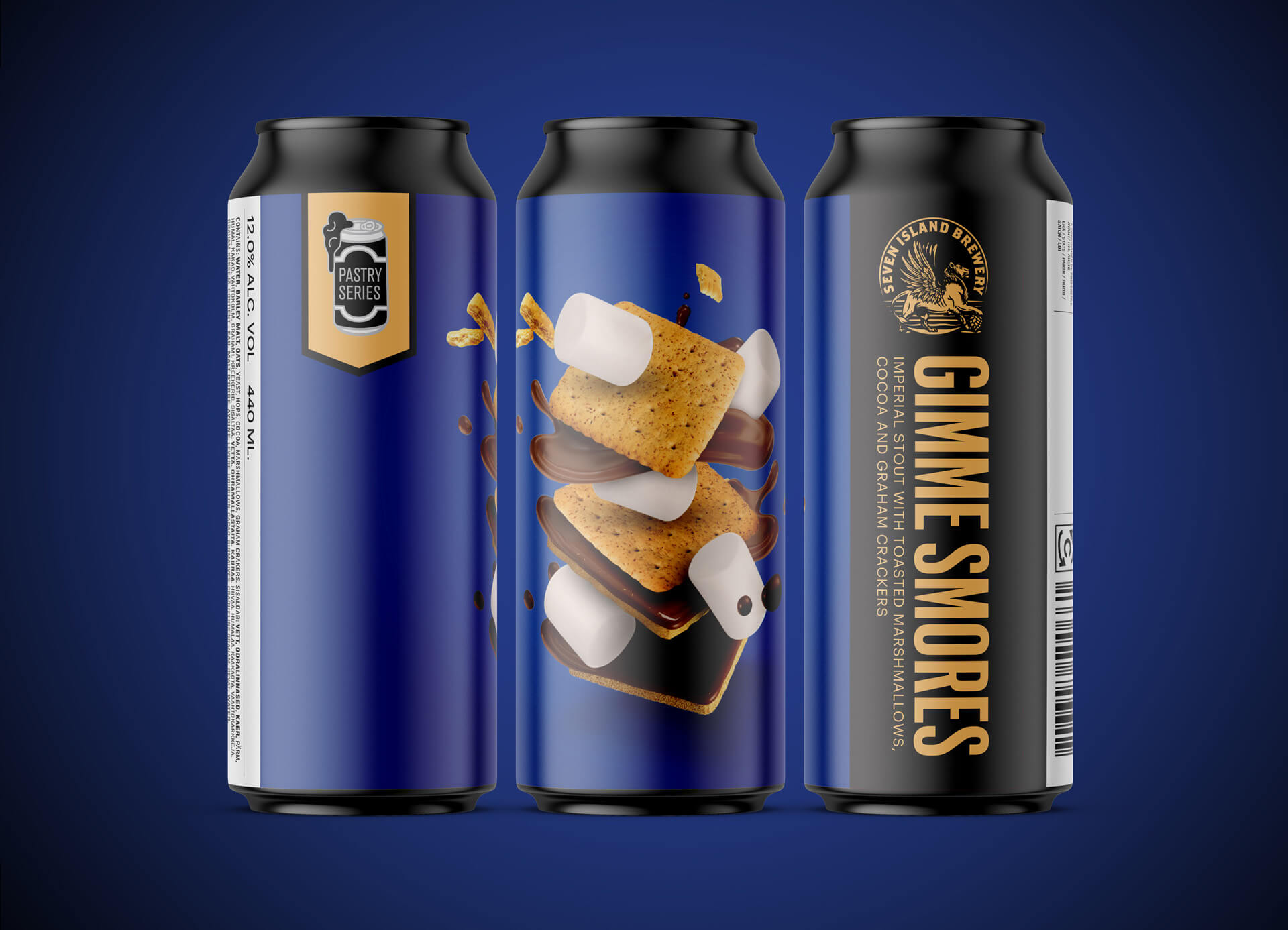 Seven Islands Brewery Gimme Smores Imperial Stout with toasted marshmallows, cocoa and graham crackers