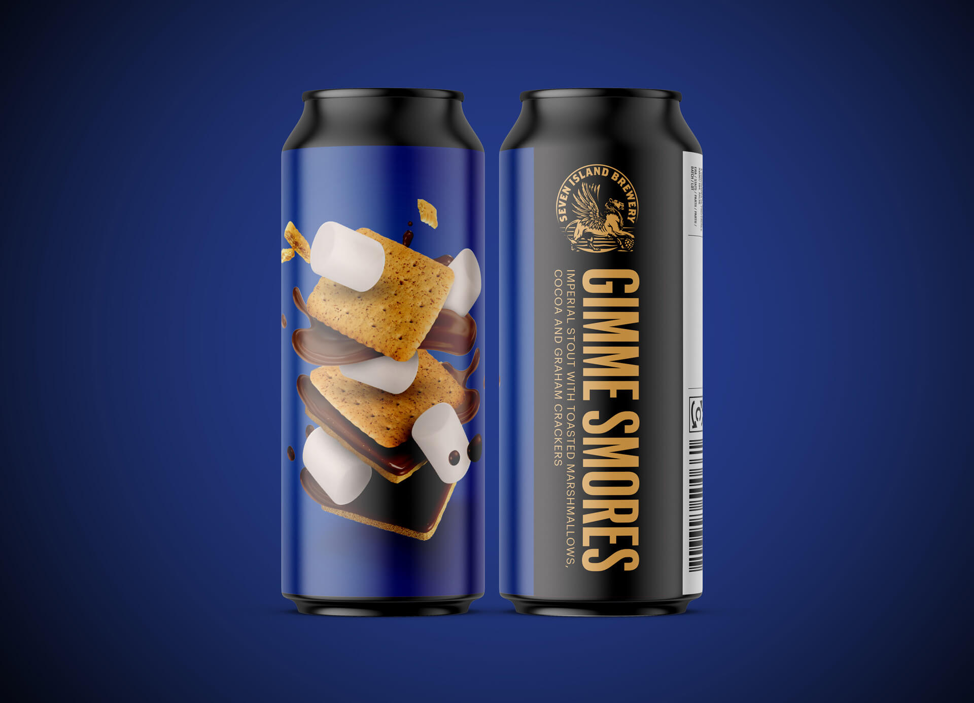 Seven Islands Brewery Gimme Smores Imperial Stout with toasted marshmallows, cocoa and graham crackers