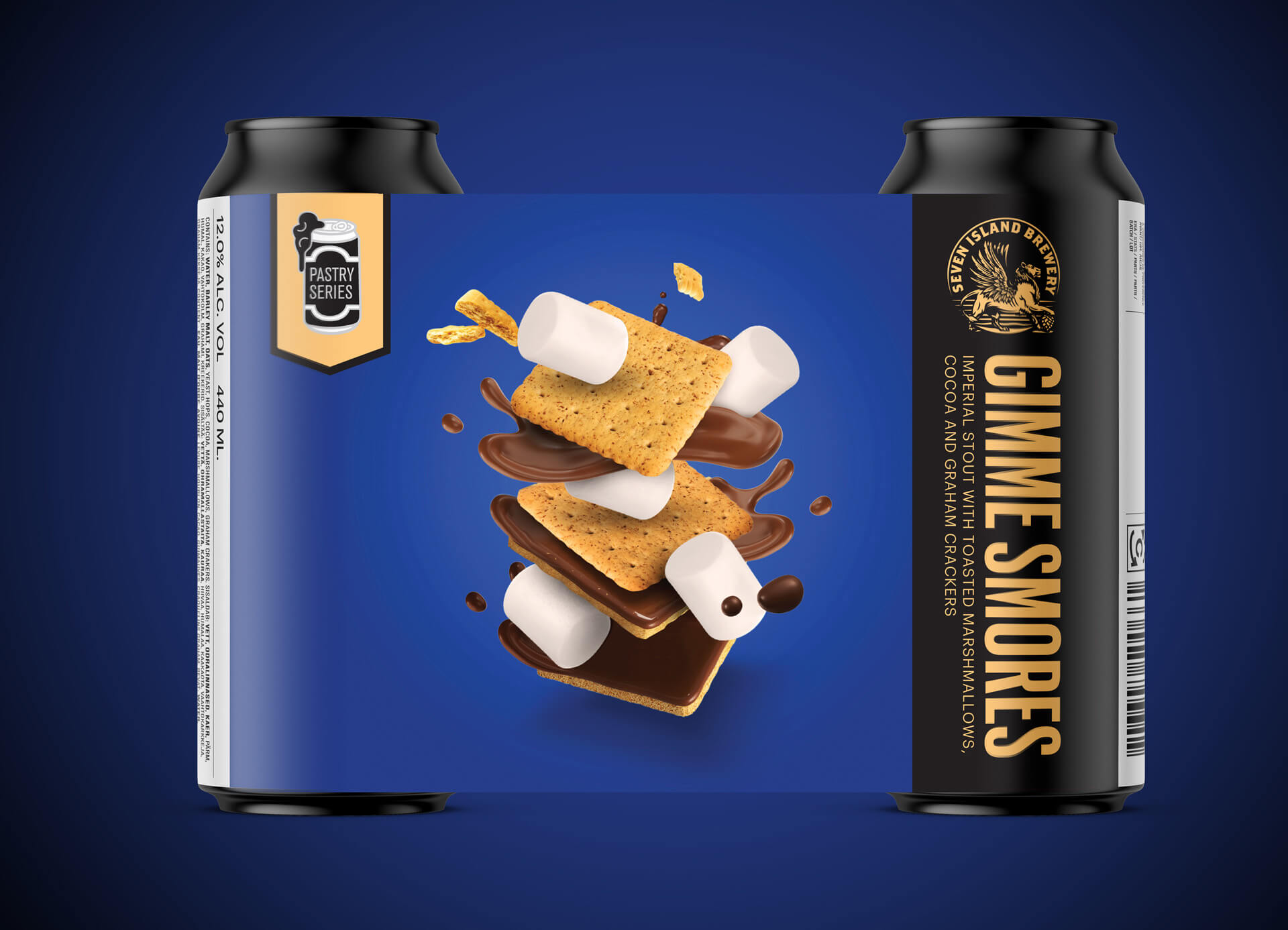 Seven Islands Brewery Gimme Smores Imperial Stout with toasted marshmallows, cocoa and graham crackers
