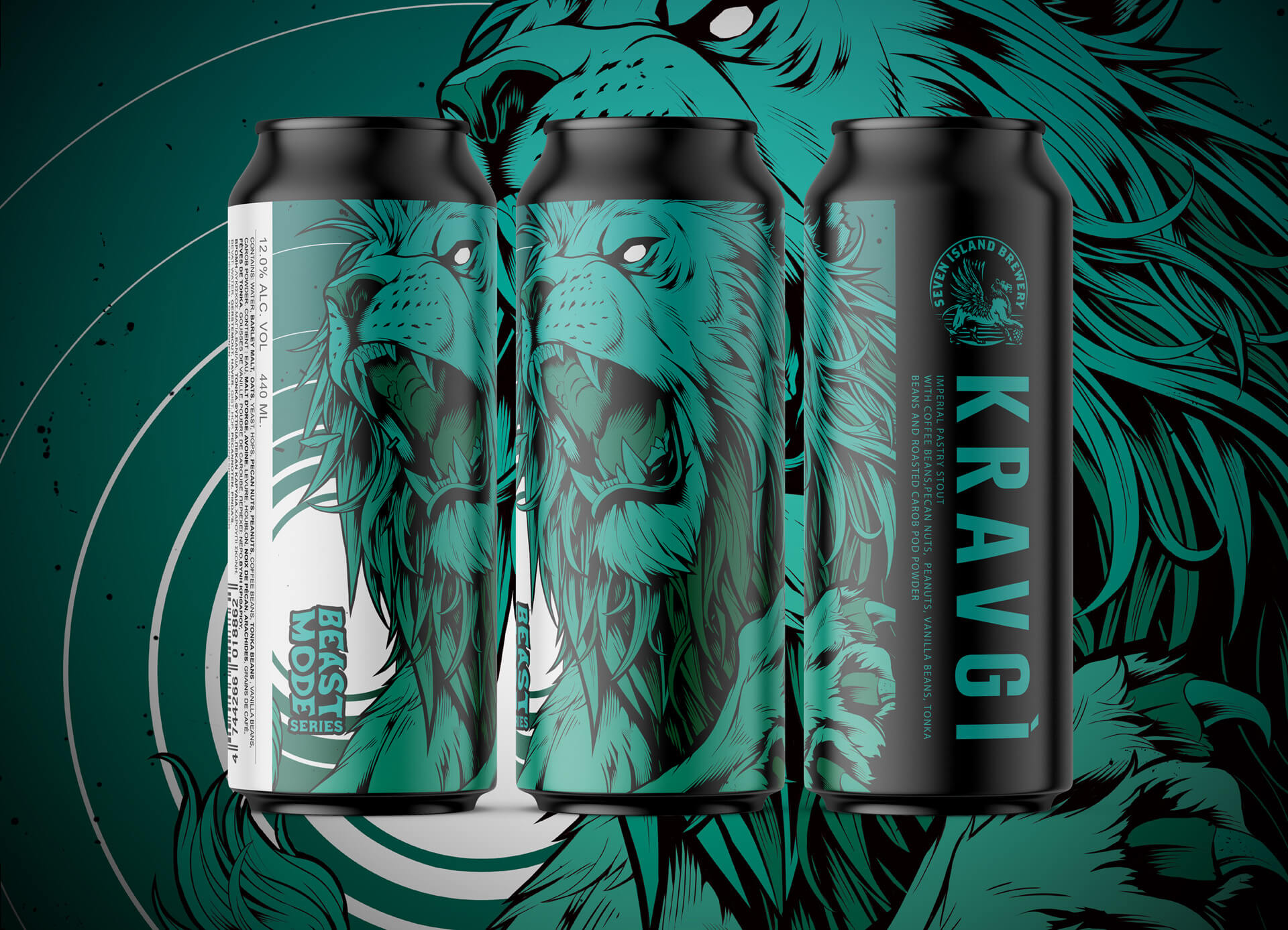 Seven Island Brewery Kravgi Imperial Stout beast mode series