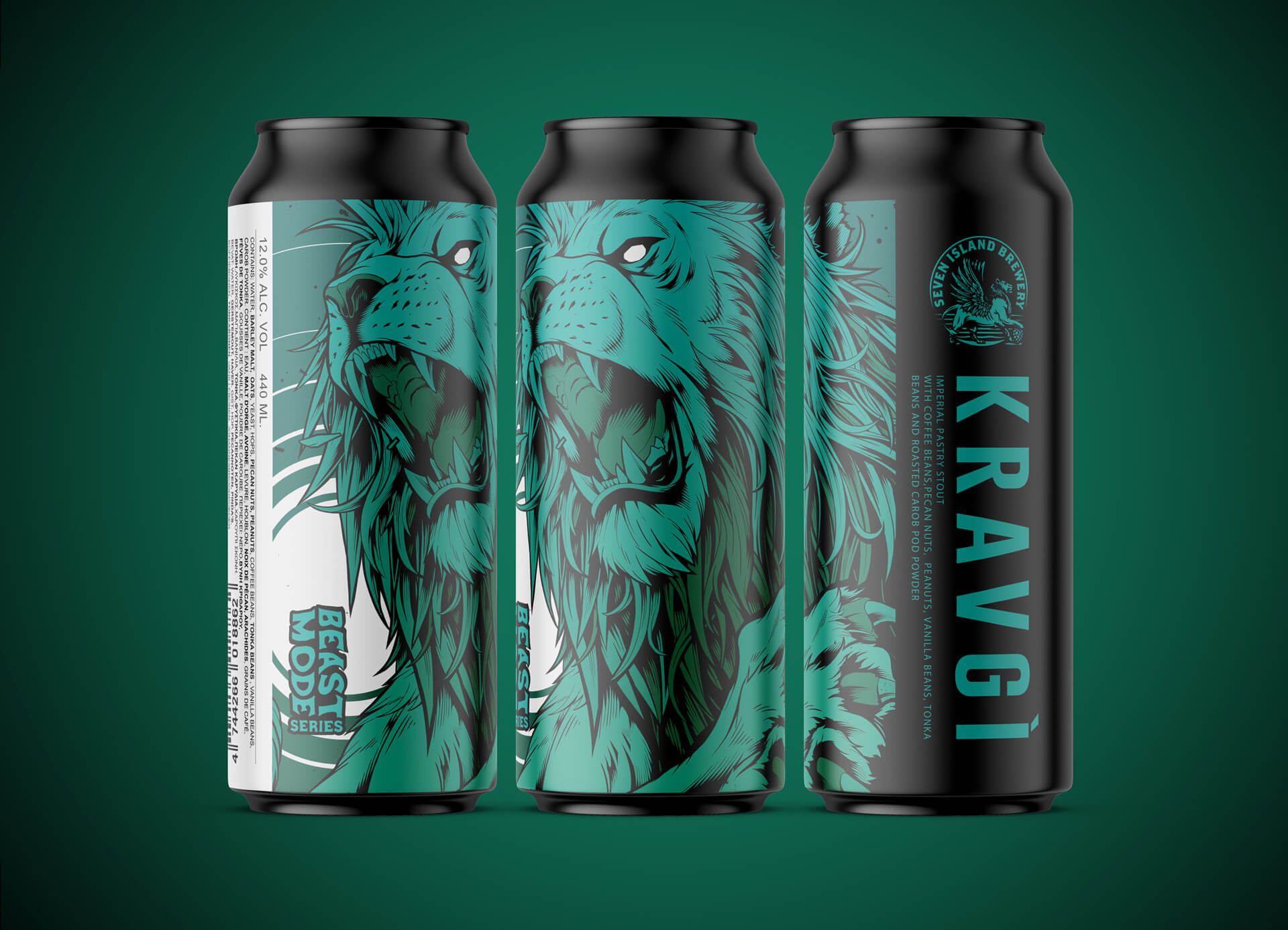Seven Island Brewery Kravgi Imperial Stout beast mode series