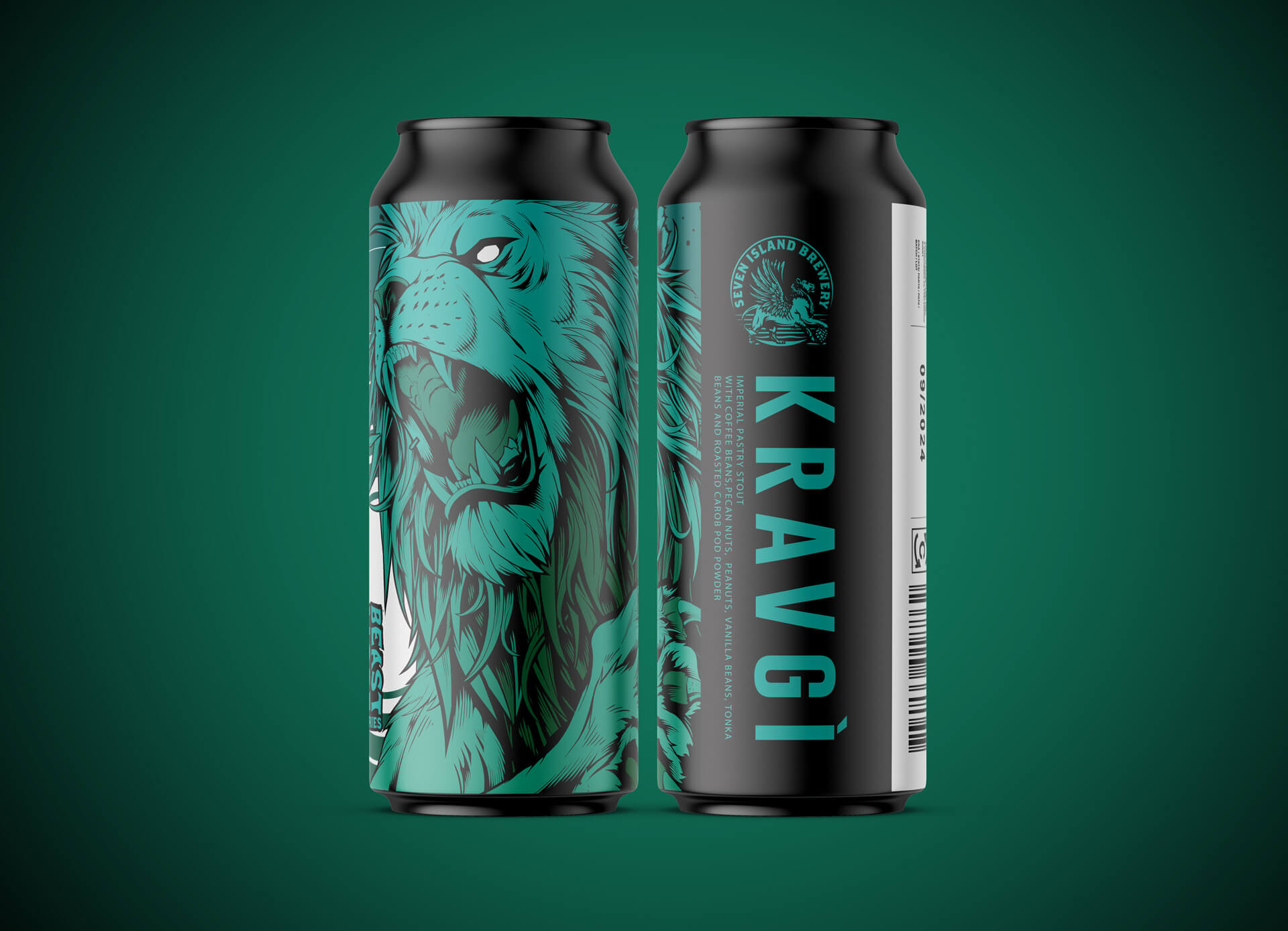 Seven Island Brewery Kravgi Imperial Stout roasted carob pod powder