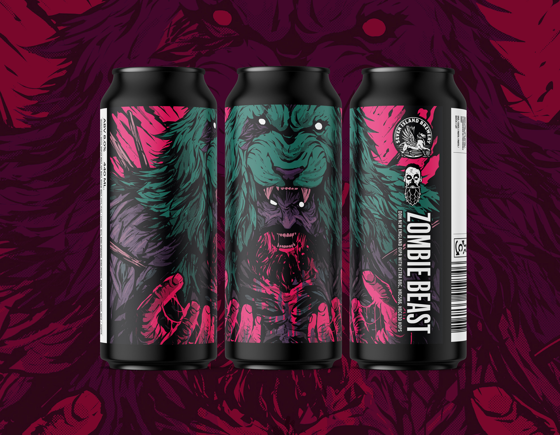 Seven Island Brewery Zombie Beast New England DIPA