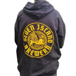 Seven Island Brewery Back of zip hoodie merch